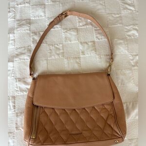Vera Bradley Tan Quilted Shoulder Bag